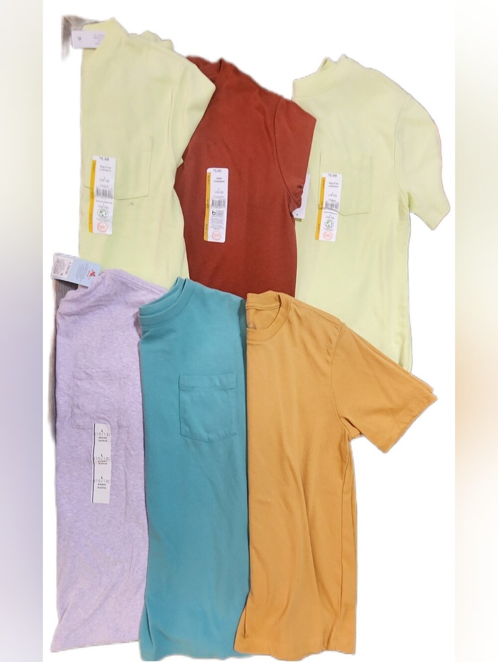 Boys T-Shirt Lot Size L 6-Pack Assorted NWT & pre-owned